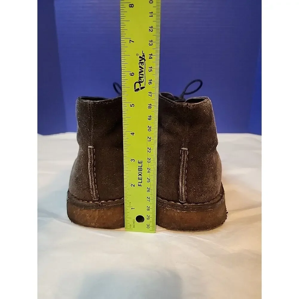 Johnston & Murphy Mens Size 10 M Brown Sheepskin Lace Up Chukka Boots 25-0127